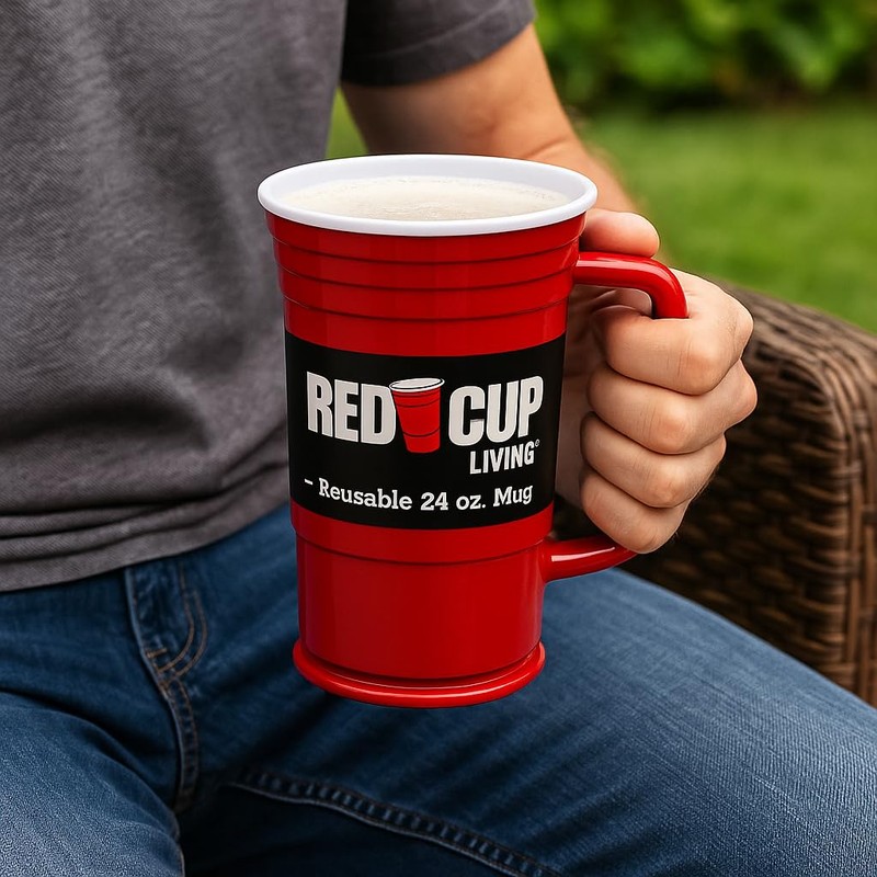 Beer Mug Stein with Handle – 24oz Large Glass Beer