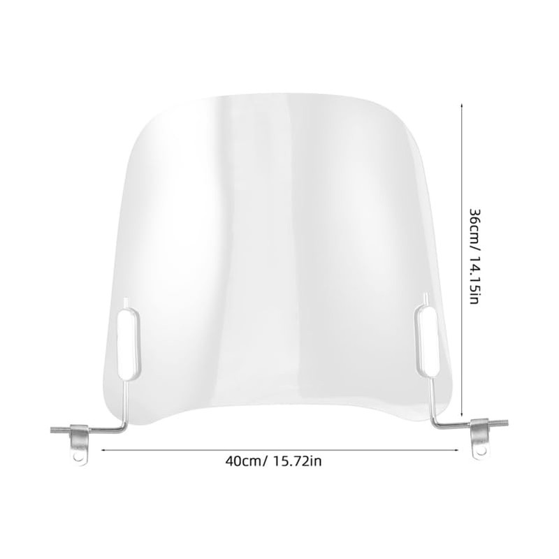 Motorcycle Windscreen Transparent with Bracket Universal Wind Deflector for Electric