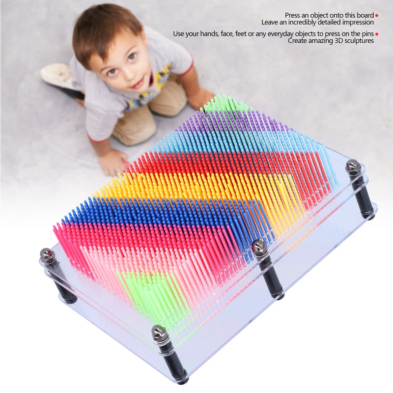 Pin Art Toy 3D Plastic Board Hand Print Model Cloning