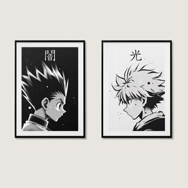 Hunter x Hunter Posters, Killua & Gon Poster - Room Decor Wall Decoration - Style: Killua, Size: 16x24
