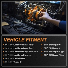 LR075991 Coolant Water Pipe System Kit Compatible With Jaguar F-Pace XF XE F-Type XJ for Land Rover Range Rover Sport Velar Land Rover Discovery LR4 Replaces LR092992 LR049990 LR028136
