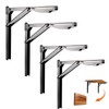 Ultrawall 24 inch Black Sturdy Folding Shelf Brackets, Heavy Duty