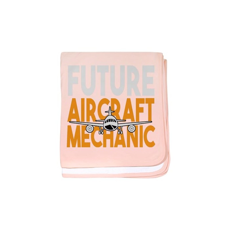 CafePress Future Aircraft Mechanic Airplane Avi Baby Blanket, Super Soft