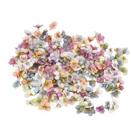 200Pcs Wedding Cloth Small Flower Head 2.5cm/1.0in DIY Simulation Flowers Head for Birthday Wedding Christening