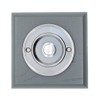 Modern Living Square Wireless Doorbell in Grey Ash and Brushed