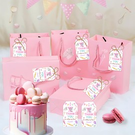 Serencatcher 50pcs Baking Thank You Tags Appreciation Tags with String Thank You for Making My Day So Sweet Tags Thank You Paper Gift Tags for Baking Themed Baby Shower Birthday Party Favors