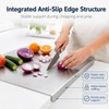Tabla de Cortar de Acero Inoxidable con Borde 90° Anti-Deslizante