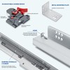 LONTAN 15 Inch Undermount Soft Close Drawer Slides 3D Locking