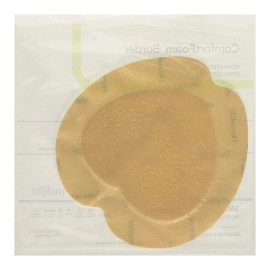 ComfortFoam Border Silicone Adhesive with Border Silicone Foam Dressing, 7-1/5 x