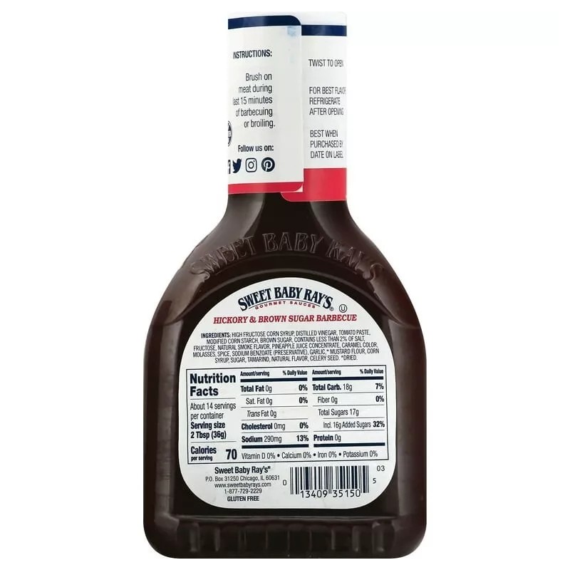 Sweet Baby Ray's Hickory & Brown Sugar Barbecue Sauce 18