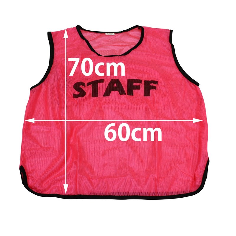 Fungoal "STAFF" Bibs with Front and Back Prints, For Tournament