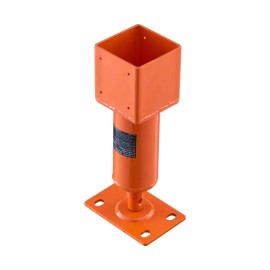 Screw Jack Post, 4" x 4", 13.2"-18.7" Height Range,24700 lbs Max Load Capacity, Adjustable Shore Jack, Temporary House Jack Polecolor: Orange