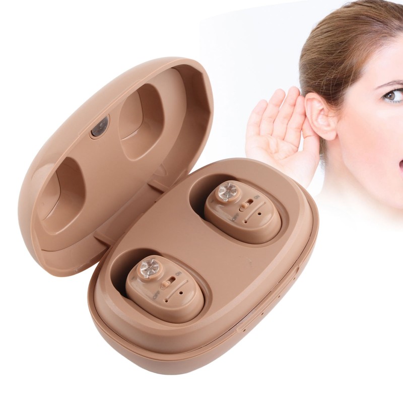Digital Hearing Aids Rechargeable Lightweight Earbuds Hearing Amplifier with Charging