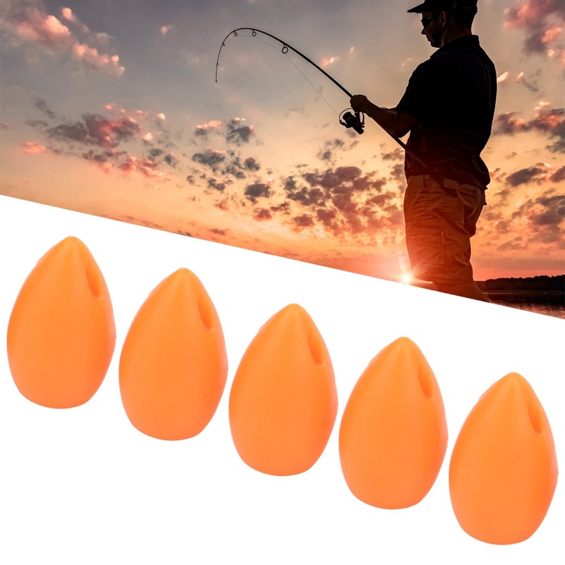 50Pcs Orange Floating Water Long Shot Assist Device Fly Hook