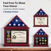 ASmileIndeep Flag Display Case Box for Folded 3'x5' American Flag