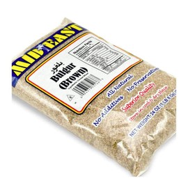 Mid East Brown Bulgur Fine 24 oz (680g), All natural, No preservatives, No additives, Pack of 2