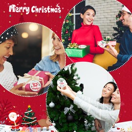 Vercraft 12 Set Neighbor Gifts Christmas Ornaments Best Neighbor Ornament Gift Gold Rope Organza Bag 2024 Xmas Hanging Gifts for Neighborhood Friends Women Christmas Tree Decoration Ceramic Ornament