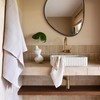 Bambury Waffle Bath Towel 80x160cm Beige