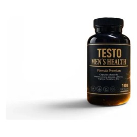Testo Men's Health Suplemento 100 Cápsulas Maca Arginina Zin