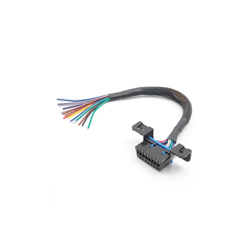 YAODHAOD OBD2 16Pin weiblich zu öffnen Kabel Flecht Dash Port