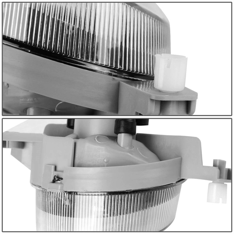 DNA MOTORING FL-ZTL-125-CH Front Bumper Fog Light Driver & Passenger