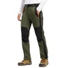 TBMPOY Men's Snow Ski Hiking Pants Waterproof Winter Fleece Lined