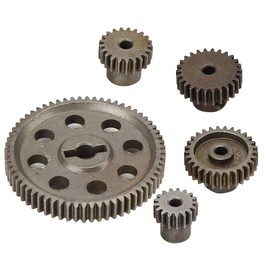 latrax Teton Parts + RC Main Gear, 64T Differential Metal Spur Gear 17T 21T 26T 29T 1:10 Scale Remote Control Crawler Motor Part Accessory for HSP Brontosaurus 1/10 Truck 94111