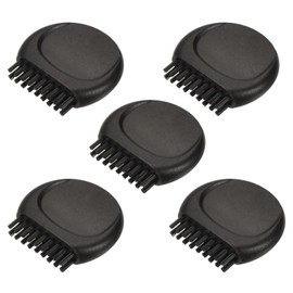 MECCANIXITY Mini Golf Club Brush Portable Pocket Dust Groove Cleaner, Black Pack of 5