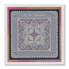 Clarity Stamps Tina's Hearts & Swirls Embroidery Parchlet A6 Square