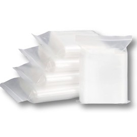 VelvetLife Zipper Bags, Small Storage Bags, Plastic Bags, Clear Zipper Bags, Thick, Thickness 0.005 inches (0.12 mm), Set of 100 (7 x 10 cm), 100 Pieces