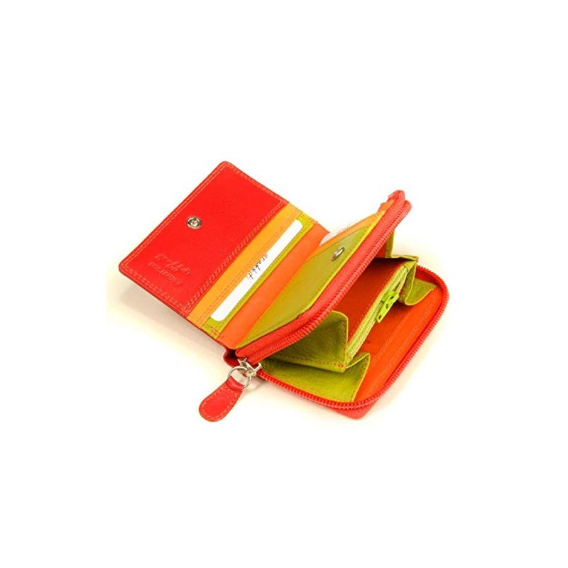 Graffiti Golunski RFID Small Leather Handbag Bright Colours 7.5 x