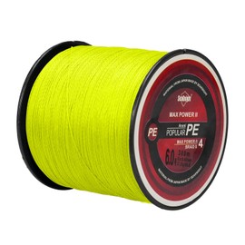 SeaKnight TriPoseidon Braided Fishing Line, 4 Strands, 300m-1000m, Saltwater Fishing Line, Long Throw, Super Strong Multifilament PE Wire, Floating Sea Fishing Line, 8-80lbs