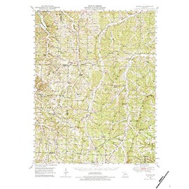 YellowMaps Tavern MO topo map, 1:62500 Scale, 15 X 15 Minute, Historical, 1948, Updated 1984, 21.7 x 17.6 in - Polypropylene