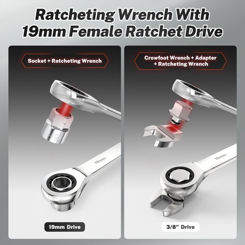 BILITOOLS 15-Piece Universal Serpentine Belt Tool Set,Belt Tensioner Tool Kit