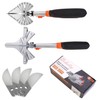 Dekeliy Miter Shears 2 Pack,Multifunctional Trunking Shears for Angular Cutting