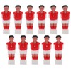 11pcs Football Player Soccer Games Mini Humanoid Plastic Doll Table