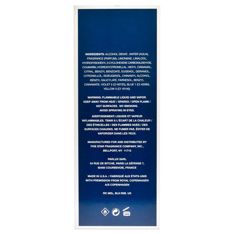 Royal Copenhagen Musk Eau de Cologne Spray for Men, 3.4