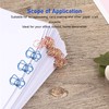 100PCS Metal Paper Clip Multifunctional Electroplating Process Prevent Slip Exquisite