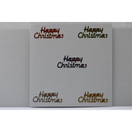 Creative Products Prismatic Christmas Text Craft Stickers, Stickers, Multi-Colour, 23 x 10 x 1 cm