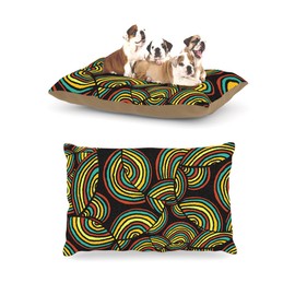 Kess InHouse Pom Graphic Design "Infinite Depth" Fleece Dog Bed, 30 by 40-Inch