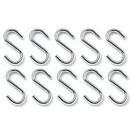 fiXte® Multifunctional BZP Steel S Hooks (38mm, 10)