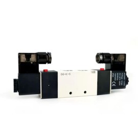 Solenoid Valve AirTAC 4V220-08 DC24V 1/4"PT Double Solenoid 5/2 way Air Pneumatic Internal Pilot 21-114 PSI 5 Port 2 Position Have Memory Function.