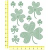 Rhinestone Genie Shamrock Cluster - Magnetic Rhinestone Template