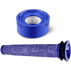 ConPus Filter Set Replacement for Dyson V8+, V8, V7 Absolute Animal Motorhead Vacuum, 1 Pre Filters & 1 HEPA Post Filters, Replaces Part # 965661-01 & 967478-01