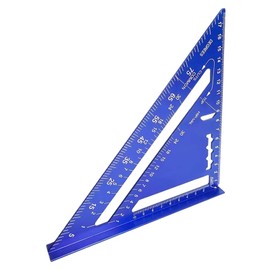 Drafting Triangle - Metric Scale Ruler - Aluminum Alloy Measuring Tool for Precision Small Geometric Tasks Woodworking Construction Drafting Engineering Projects