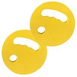 Water Aerobics Discs,2X EVA Foam Handheld Swim Disc - Comfortable Grip Pool Exercise Tool for Beginner Girls Youth Women Teens Men