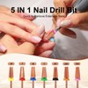 5 in 1 Nail Drill Bit, Tungsten Carbide Multi-Function Bit