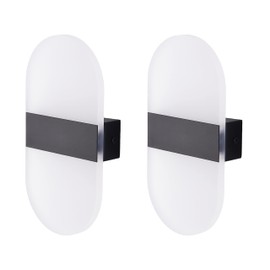 Maichis 2Pack LED RV Vanity Wall Sconce with Switch, 12Volts RV Bedside Reading Lamp with Acrylic Lens, 12 Volt Interior Light Fixture for RV, Trailer, Camper, Motorhome