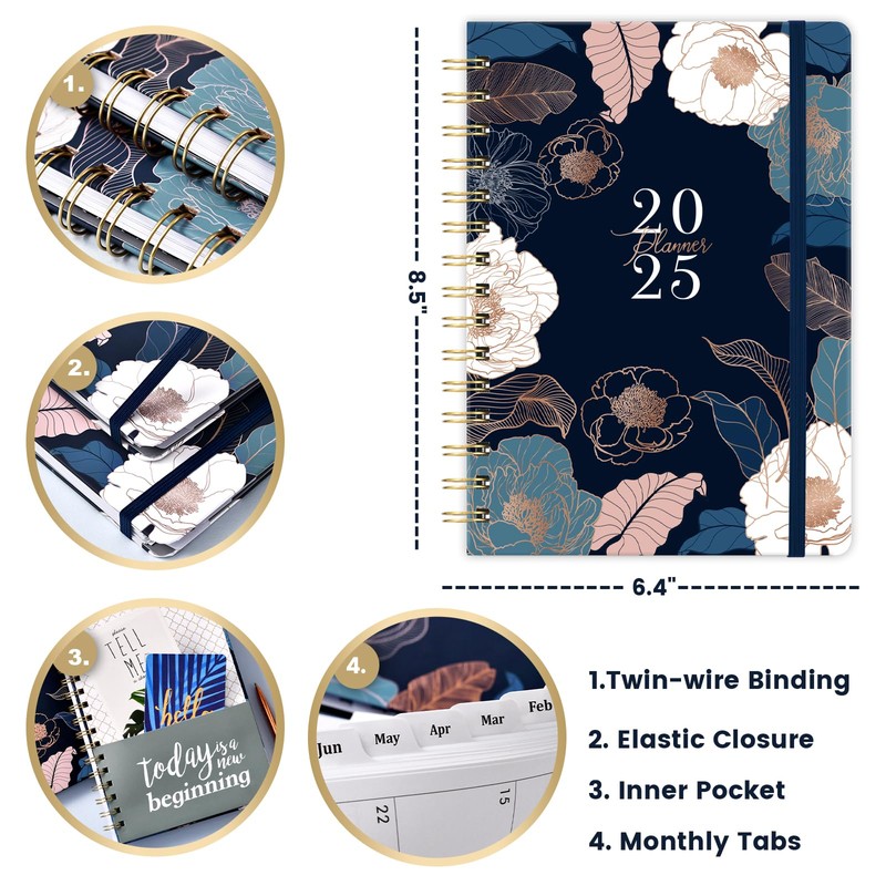 2025 Planner - Planner 2025, Jan.2025 - Dec.2025, 6.4" x
