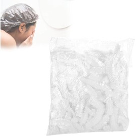 ZJchao Gorro De Ducha Desechable, 100 Unids, PláStico Transparente, Gorros De BañO, Procesamiento De Cabello, PeluqueríA, Gorros, Impermeable para El Tinte SPA, Uso En El Hogar